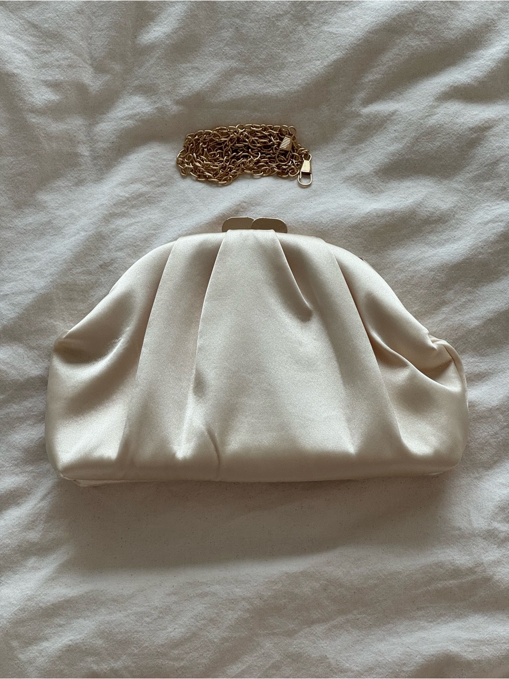 Clutch Bag with Gold Chain
